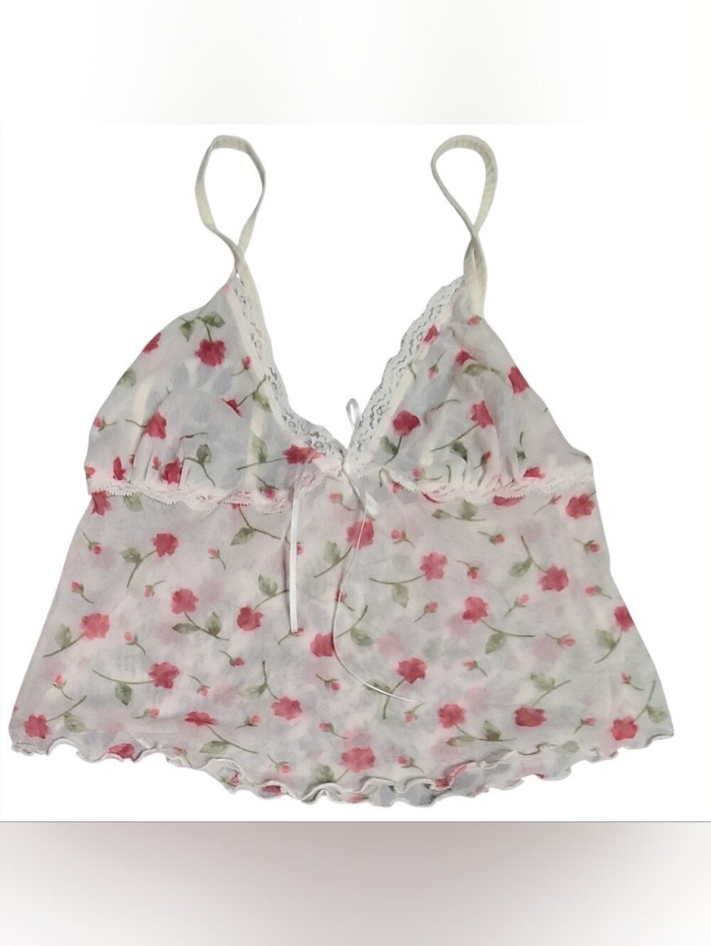 Eberjey Sheer Floral Pajama Top